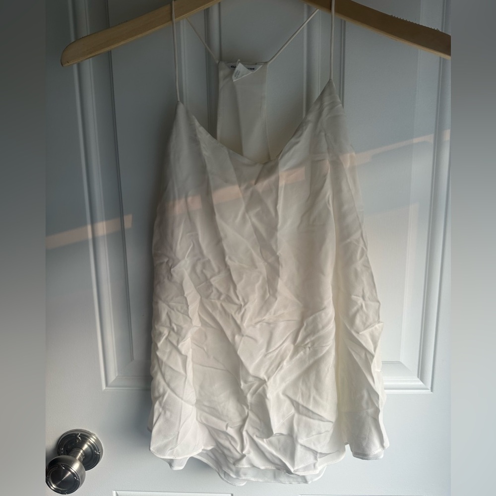 Club Monaco white silk tank - XS